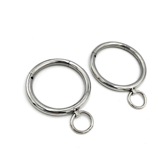 House Of Dasein Stainless Steel Bdsm Handcuffs Ankle Cuffs Collar Metal Bondage Restraints Kit - Female - V1257-16225627963458