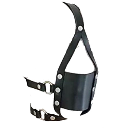 House Of Dasein Ball Gag Head Harness Mask Muzzle Blindfold Bondage Kink Bdsm Fetish Restraints - Style B V1257-16225650868290