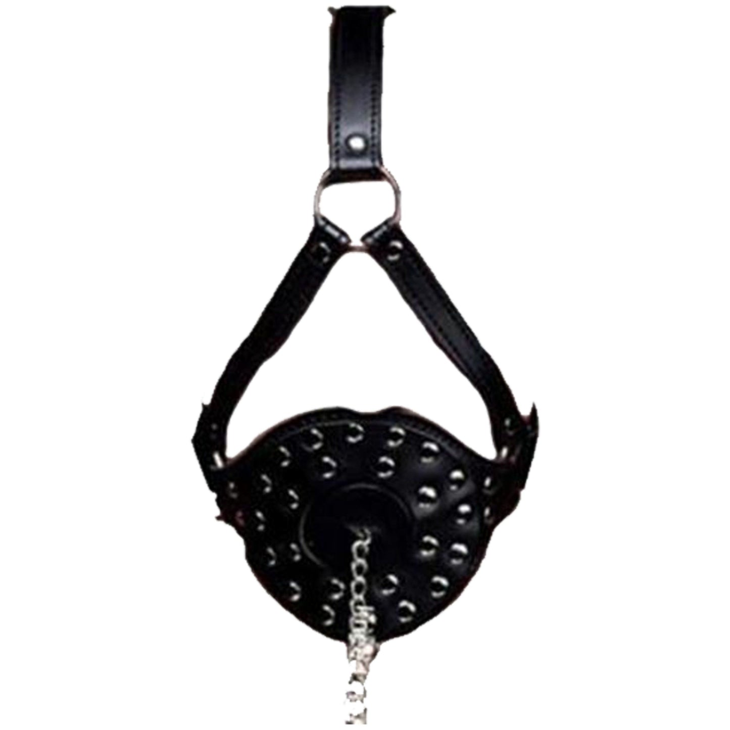 House Of Dasein Ball Gag Head Harness Mask Muzzle Blindfold Bondage Kink Bdsm Fetish Restraints - Style F V1257-16225650999362