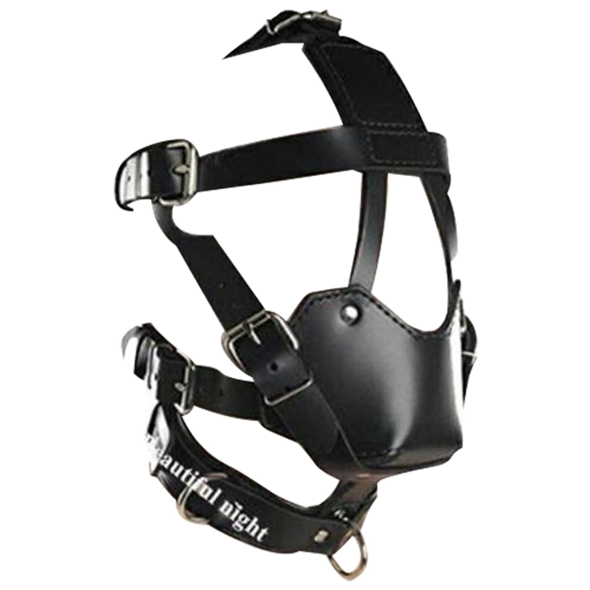House Of Dasein Ball Gag Head Harness Mask Muzzle Blindfold Bondage Kink Bdsm Fetish Restraints - Style H V1257-16225651064898
