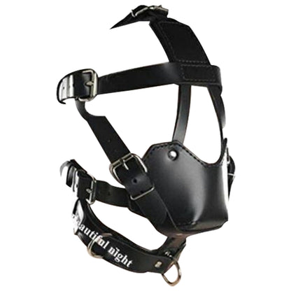 House Of Dasein Ball Gag Head Harness Mask Muzzle Blindfold Bondage Kink Bdsm Fetish Restraints - Style H V1257-16225651064898