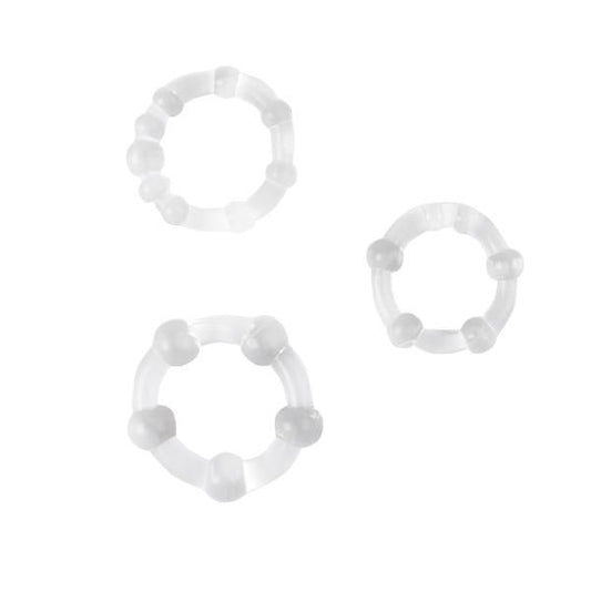 House Of Dasein Silicone Cock Rings Set 3 Bdsm Delay Ejaculation Pleasure Enhancement - Black - Type 2 V1257-16225756840002