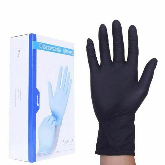 House Of Dasein Bdsm Disposable Latex Nitrile Spanking Gloves Bondage Fetish Restraints - Black - M - Pack Of V1257-16225782431810