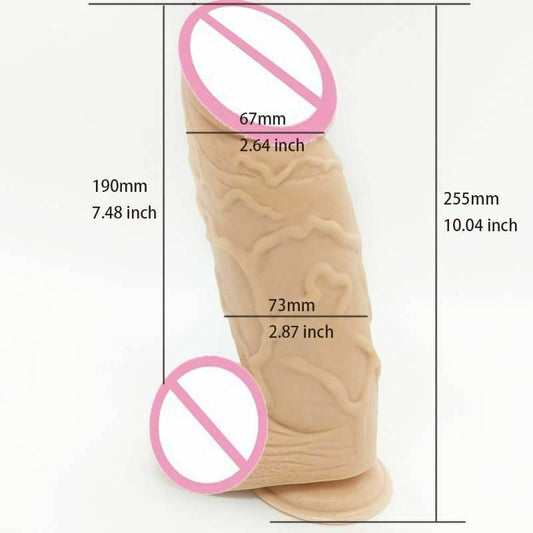 House Of Dasein Huge Thick Realistic Dildo Large Penis Dong - Flesh V1257-16259282763842