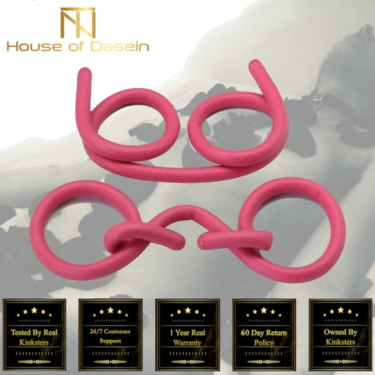 House Of Dasein Pink Foam Spanking Tie Bondage Sponge Wire Restraints Wrist Cuffs Bdsm Fetish - Pink V1257-16410091094082