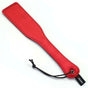 House Of Dasein Double-Sided Paddle Impact Toy Red Black Satin Leather Bdsm - Red V1257-16410091356226
