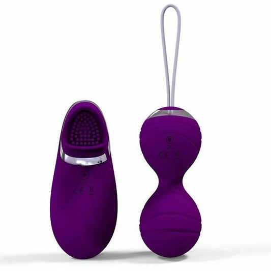 House Of Dasein Pink Purple 10 Speed Vibrating Kegel Remote Vibrator Ben Wa Balls - Purple V1257-16461550485570