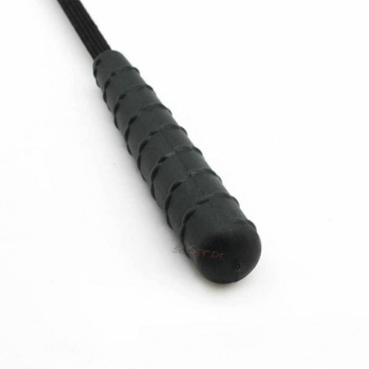 House Of Dasein Black Leather Silicone Riding Crop Bdsm Sex Whip Impact Toy Fetish Kink - Black V1257-16475031732290