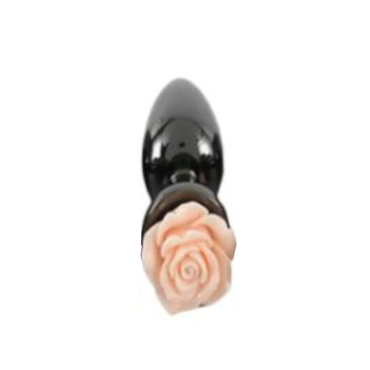 House Of Dasein Colourful Rose Black Metal Anal Small Butt Plug - Apricot V1257-16476876177474