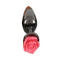 House Of Dasein Colourful Rose Black Metal Anal Small Butt Plug - Rose Red V1257-16476876308546