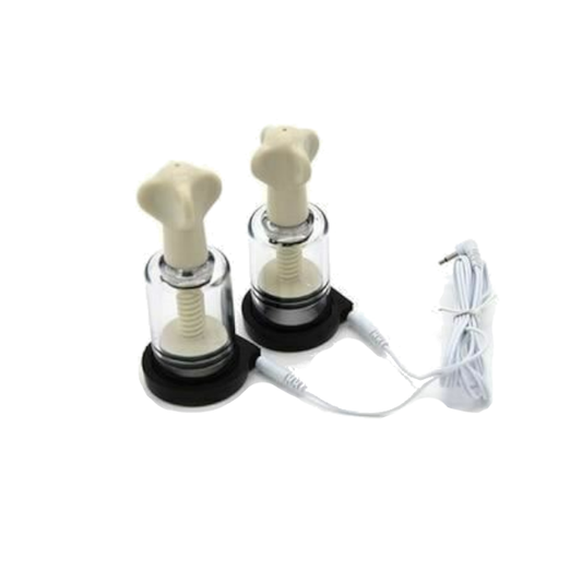 House Of Dasein Electro Shock Nipple Clamps Suction Sound Butt Plug Cock Rings Bdsm - Black - Sucker V1257-16477131407426