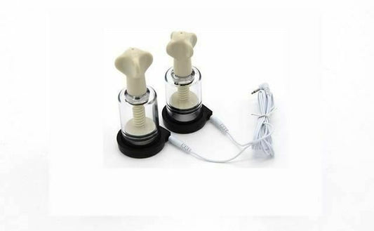 House Of Dasein Electro Shock Nipple Clamps Suction Sound Butt Plug Cock Rings Bdsm - Black - Sucker V1257-16477131407426