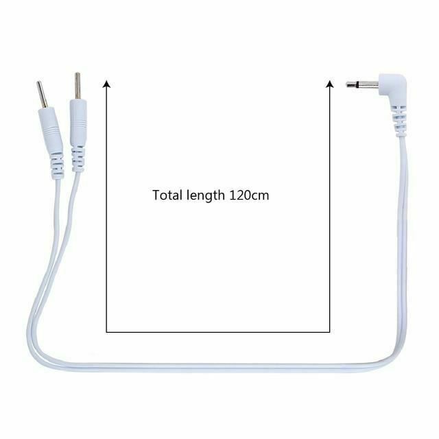 House Of Dasein Electro Wire Cable Connector For Electric Shock Attachment Bdsm Fetish - White - 2 Pins V1257-16477235413058