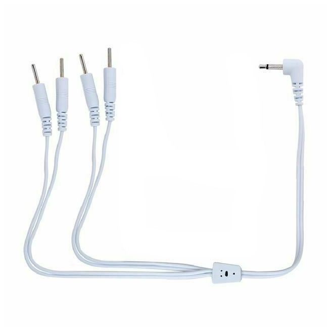 House Of Dasein Electro Wire Cable Connector For Electric Shock Attachment Bdsm Fetish - White - 4 Pins V1257-16477235445826