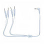 House Of Dasein Electro Wire Cable Connector For Electric Shock Attachment Bdsm Fetish - White - 4 Pins V1257-16477235445826