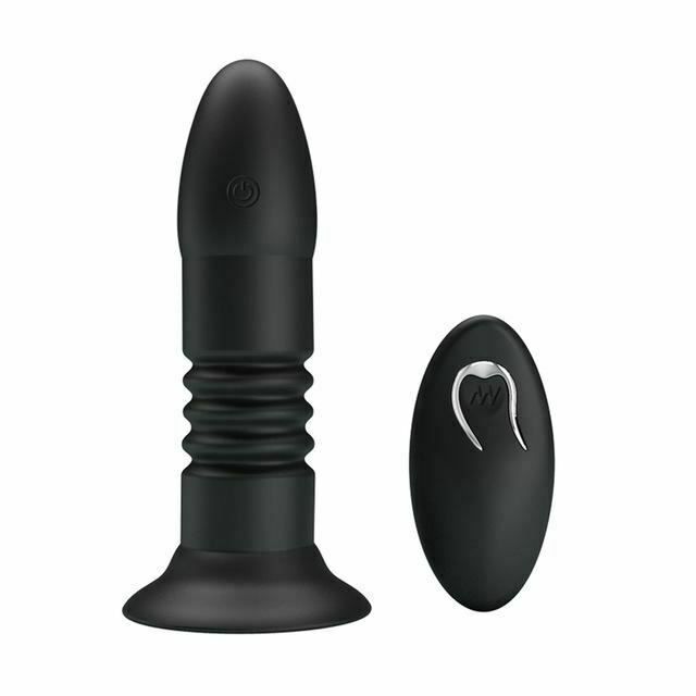 House Of Dasein Telescopic Thrusting Anal Vibrator Bdsm Wireless Butt Plug - Black - No Box V1257-16477962534978