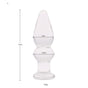 House Of Dasein Glass Butt Plug Beads Different Sizes / Shapes Anal Stimulation Play - 11Cm X 3Cm V1257-16482337161282