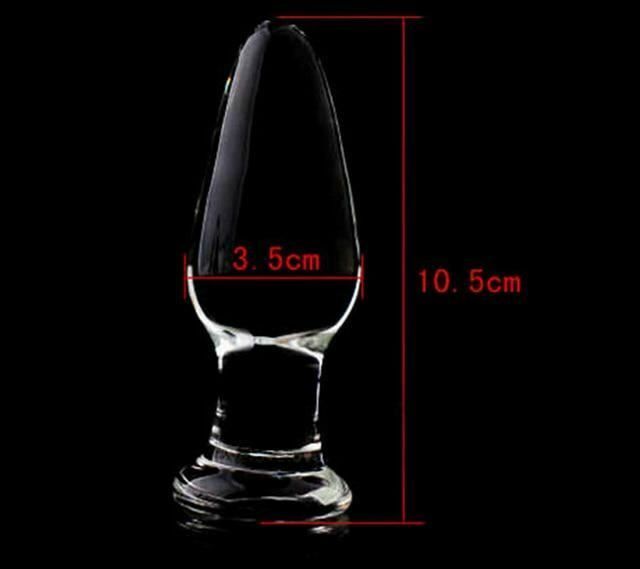 House Of Dasein Glass Butt Plug Beads Different Sizes / Shapes Anal Stimulation Play - 10.5Cm X 3.5Cm V1257-16482337194050