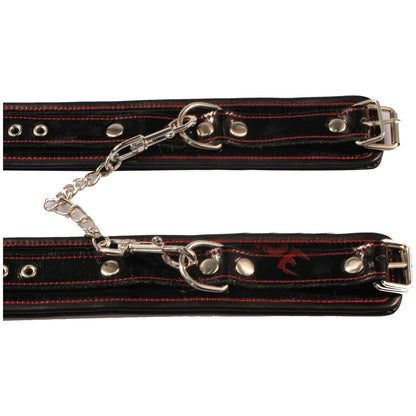 House Of Dasein Real Leather Bondage Kit Cuffs Restraints Collar Flogger Bdsm V1257-16482356199490