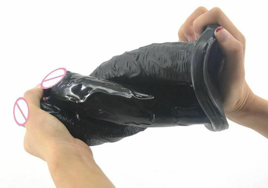 House Of Dasein Big Black Three Dildo Dong Triple Penetration Realistic Penis Unique Standard - Black V1257-16482365079618