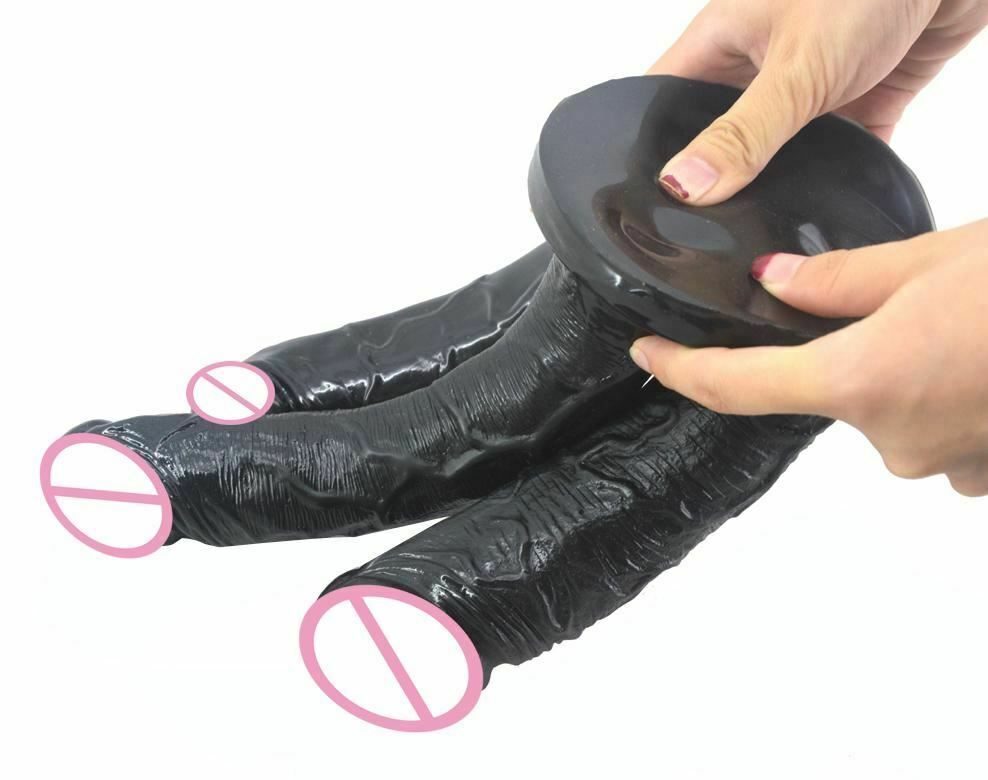 House Of Dasein Big Black Three Dildo Dong Triple Penetration Realistic Penis Unique Standard - Black V1257-16482365079618