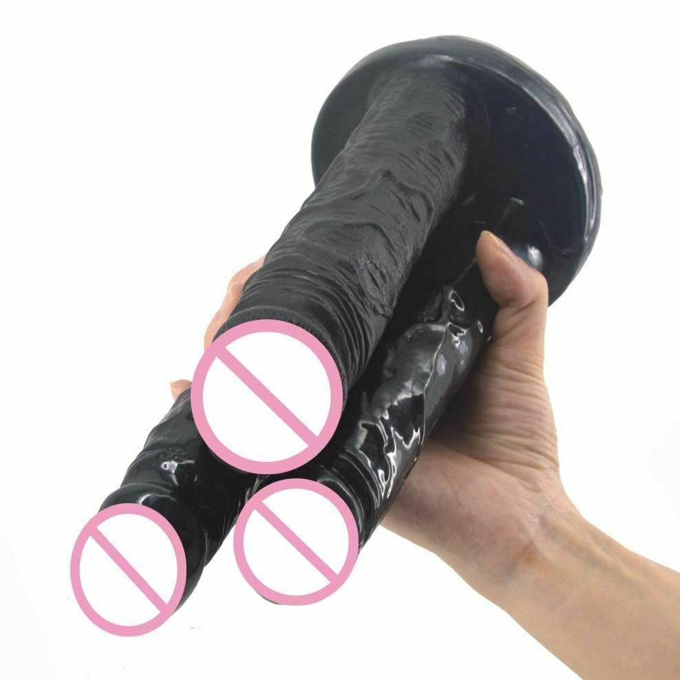 House Of Dasein Big Black Three Dildo Dong Triple Penetration Realistic Penis Unique Standard - Black V1257-16482365079618