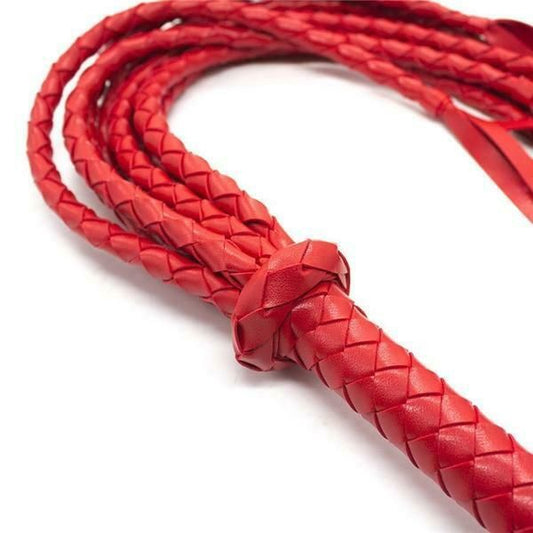 House Of Dasein Bdsm Flogger Braided Black Red Tails Spanking Sex Toy Impact Play Fetish - Red V1257-16482472362050