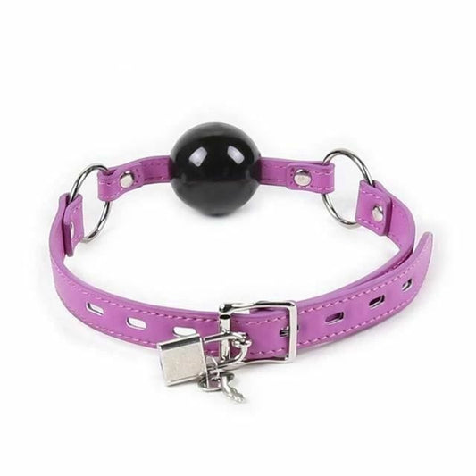 House Of Dasein Pink Blue Silicone Ball Gag Locking Bdsm Bondage Restraints - Pink V1257-16500574683202