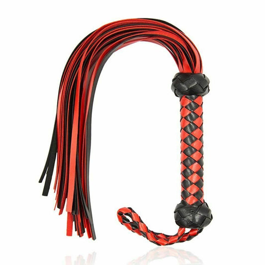 House Of Dasein Red Black Bdsm Flogger Spanking Whip Impact Play Kink Fetish - Red V1257-16512200867906