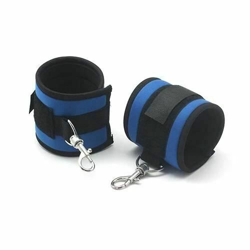 House Of Dasein Soft Handcuffs Bdsm Beginner Bondage Blue Red Purple Restraints - Blue V1257-16516375609410