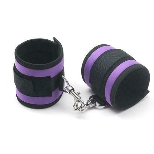 House Of Dasein Soft Handcuffs Bdsm Beginner Bondage Blue Red Purple Restraints - Purple V1257-16516375642178