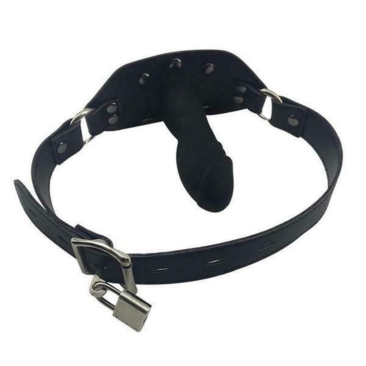 House Of Dasein Inflatable Penis Dildo Gag Dong Mouth Plug Bdsm Bondage Slave Restraints |Black - Black V1257-16523865489474