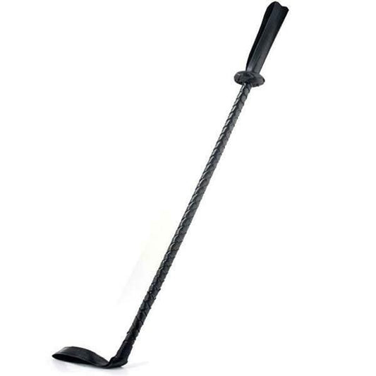 House Of Dasein Black Leather Riding Crop Bdsm Spanking Fetish Sex Toy Dominant Submissive - Black V1257-16525475708994