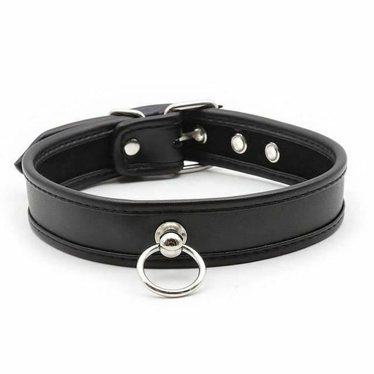 House Of Dasein Soft Padded Collar Bdsm Pu Leather Slave Role Play Fetish Restraints Bondage - Black V1257-16529011703874