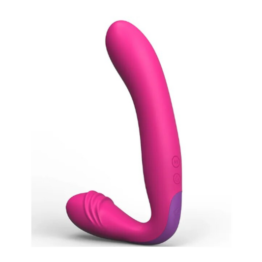 House Of Dasein Double Ended Dual Motors Dildo Vibrators G Spot Vagina Stimulator Massager Sex Toy - Pink V1257-16529225744450