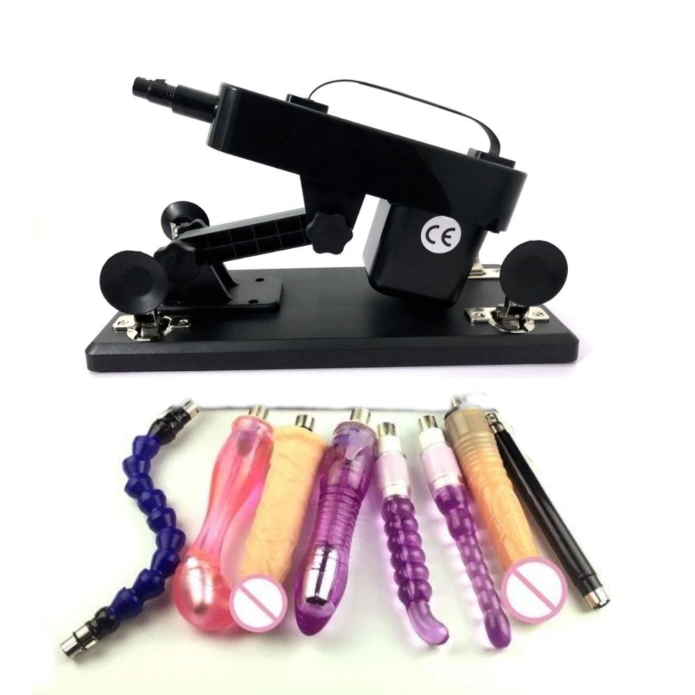 House Of Dasein A2 Black Automatic Sex Machine 6 Dildos Plus Extender Rods - Black V1257-16560736632898