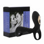House Of Dasein Double Cock Clitoral Vibrator 10 Speeds Vibrating Penis Ring Couples - Black V1257-16565640331330