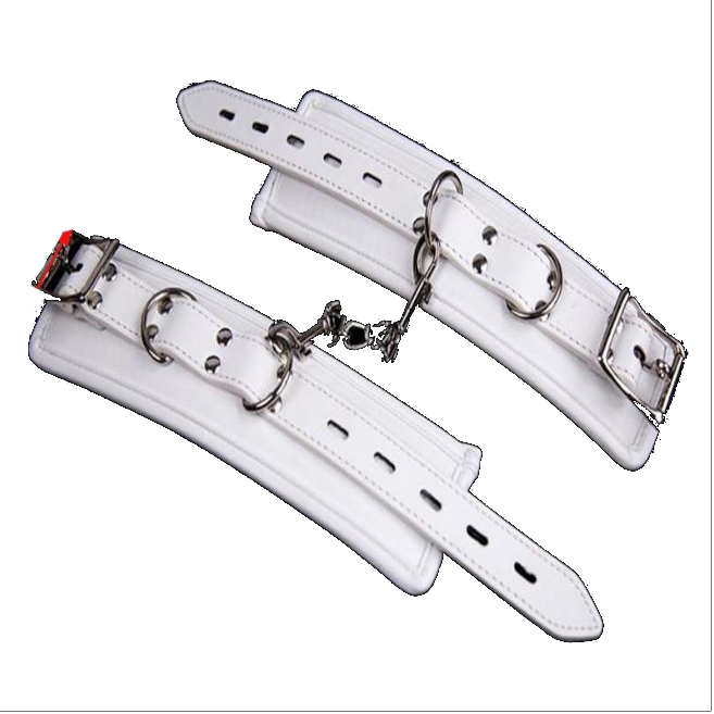 House Of Dasein White Wrist Ankle Cuffs Spreader Bar Bondage Kink Restraints - White - Hand Cuffs V1257-16610597077058