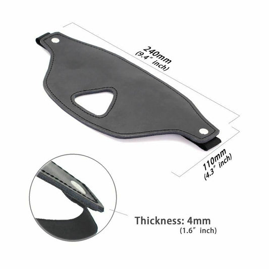 House Of Dasein Black Blindfold Nose Cut Out Sensory Deprivation Bdsm Bondage Restraints - Black V1257-28494873460802