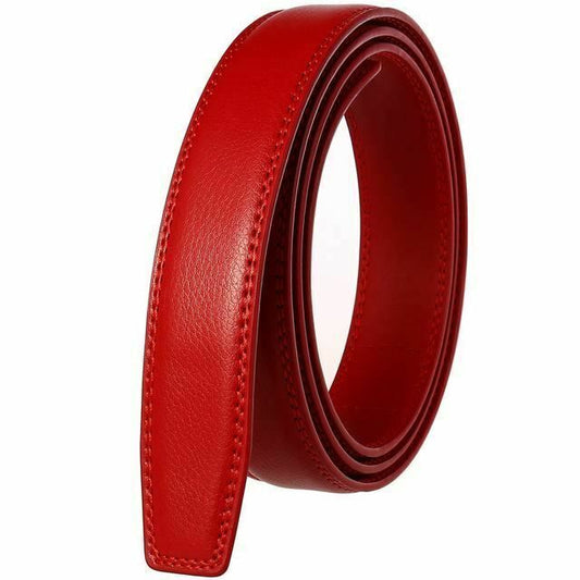House Of Dasein Black Red Real Leather Spanking Strap No Buckle Belt Bdsm Impact Fetish - Red - 110Cm V1257-28495065612354