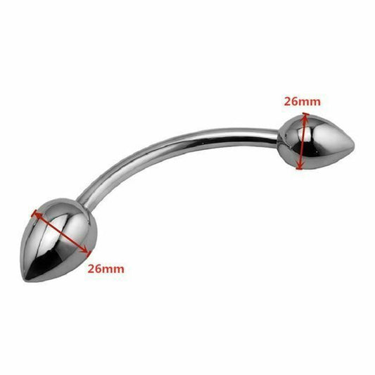 House Of Dasein Double Stainless Steel Metal Anal Dual Butt Plug Stimulation Bdsm - 26Mm X 26Mm V1257-28496479551554