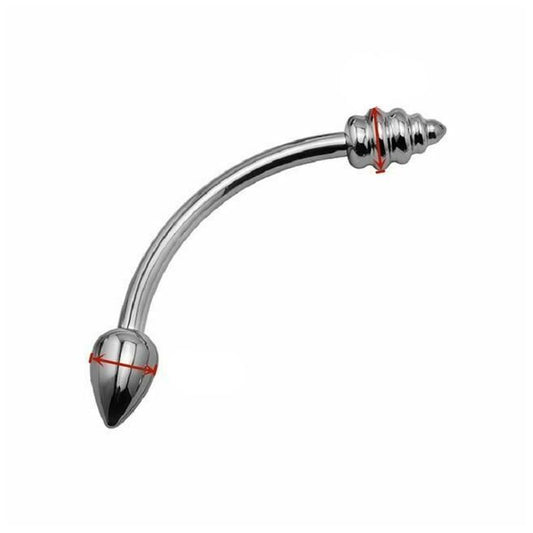 House Of Dasein Double Stainless Steel Metal Anal Dual Butt Plug Stimulation Bdsm - 40Mm X 24Mm V1257-28496479584322
