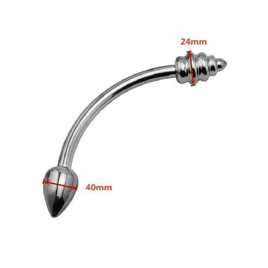 House Of Dasein Double Stainless Steel Metal Anal Dual Butt Plug Stimulation Bdsm - 40Mm X 24Mm V1257-28496479584322