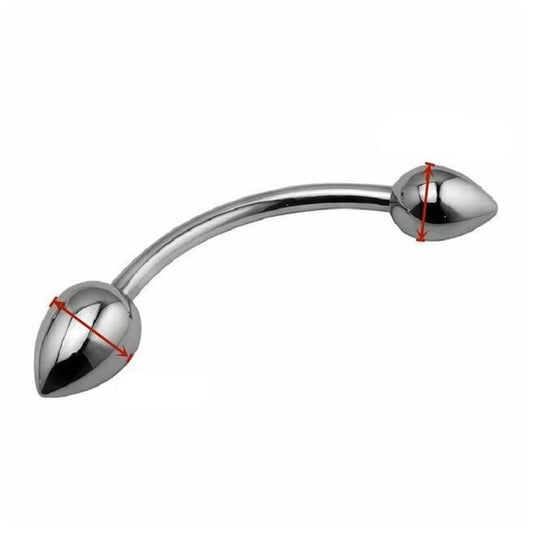 House Of Dasein Double Stainless Steel Metal Anal Dual Butt Plug Stimulation Bdsm - 40Mm X 34Mm V1257-28496479715394