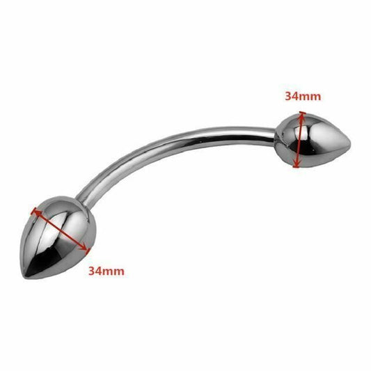 House Of Dasein Double Stainless Steel Metal Anal Dual Butt Plug Stimulation Bdsm - 34Mm X 34Mm V1257-28496479748162