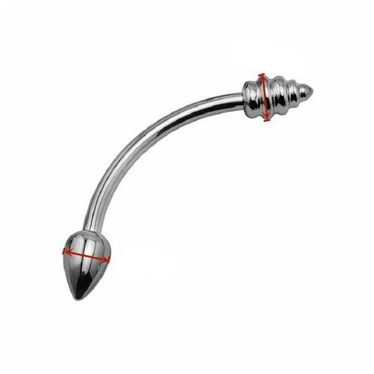 House Of Dasein Double Stainless Steel Metal Anal Dual Butt Plug Stimulation Bdsm - 34Mm X 24Mm V1257-28496479780930