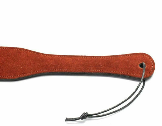 House Of Dasein Luxury Brown Leather Spanking Paddle Suede Spanker Bdsm Impact Play Fetish - Brown V1257-30144174653506