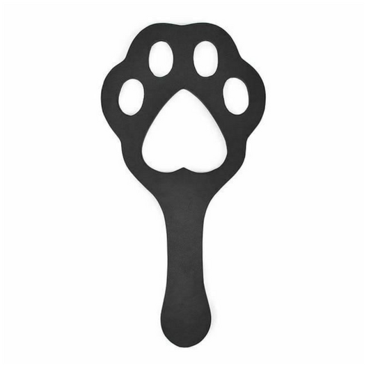House Of Dasein Black Dog Paw Spanking Paddle Pu Leather Bdsm Toy Impact Pet Play Fetish - Black V1257-30253868810378