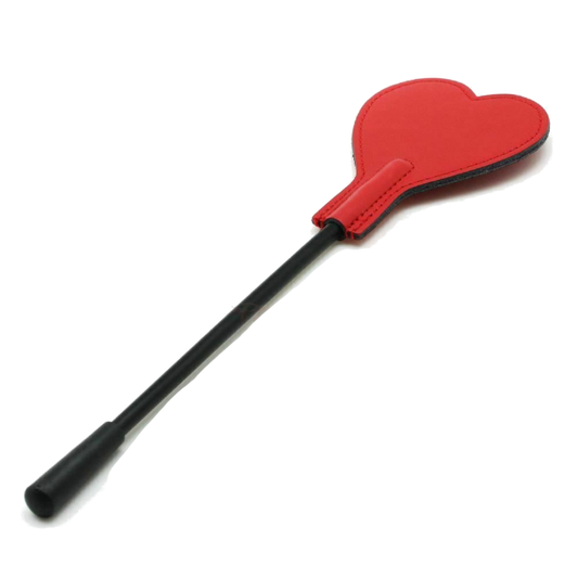 House Of Dasein Bdsm Big Heart Riding Crop Spanking Toy Red Impact Play Fetish - Red V1257-30267952005258