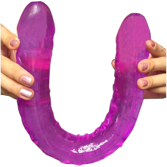 House Of Dasein 42Cm Big Thick Dildo Double Ended Dong Lesbian Couples - Purple V1257-30278706725002